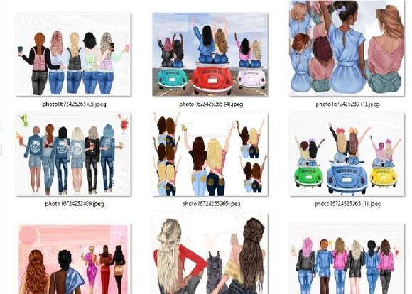 Kit Digital Mulheres Amigas ( Compre 1 e Leve + 5