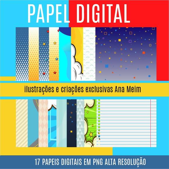 Kit Digital Pai Cartoon (compre 1 Leve+5