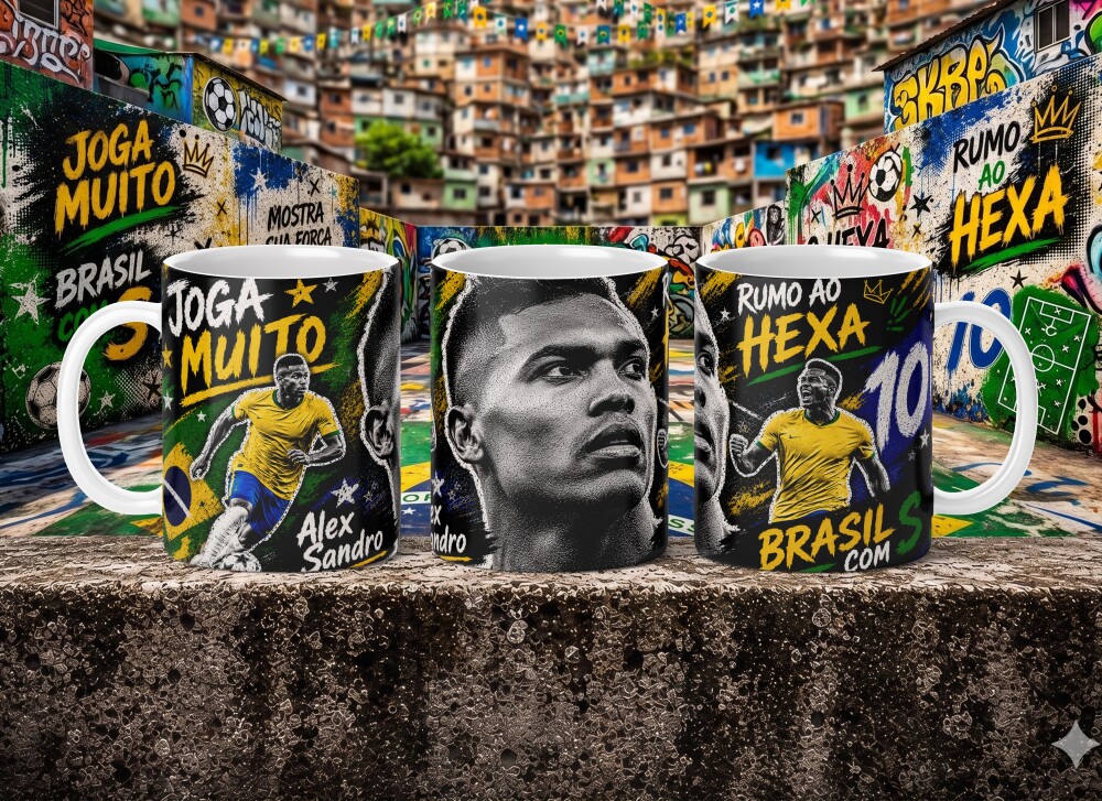 Arquivo para sublimação Arte Caneca Copa 26 - compre 1 e Leve+5