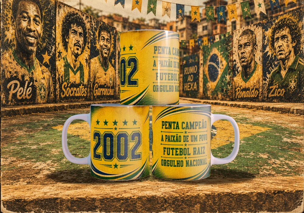 Arquivo para sublimação Arte Caneca e Bottons Copa 26 - compre 