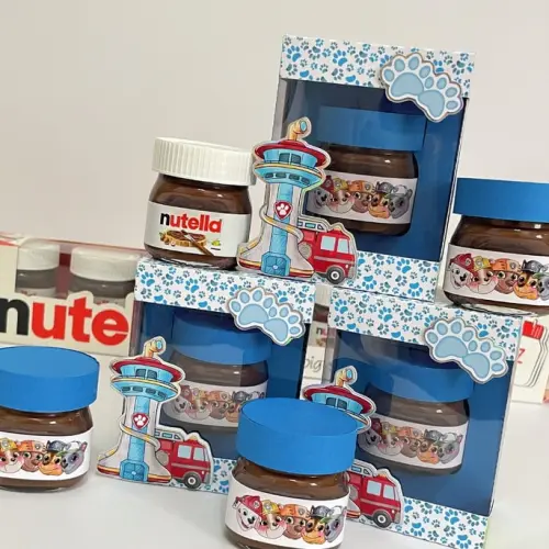 Arquivo de Corte Caixas Mini Nutella (compre 1 Lev+5