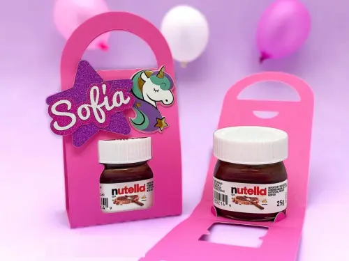 Arquivo de Corte Caixas Mini Nutella (compre 1 Lev+5