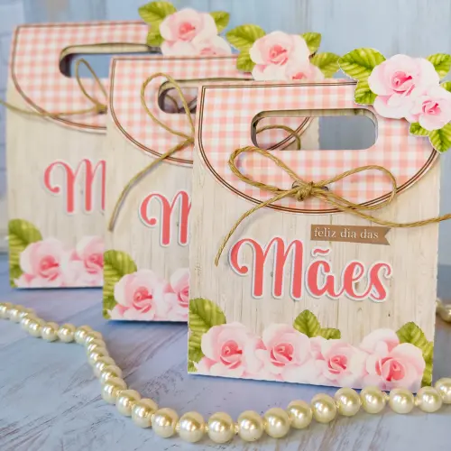 Arquivo de Corte Sacolas Dia das Mães (compre 1 e Leve+5
