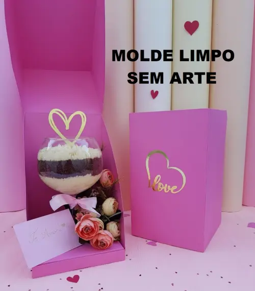 Arquivo de Corte Caixa Taça de Bolo (compre 1 Lev+5