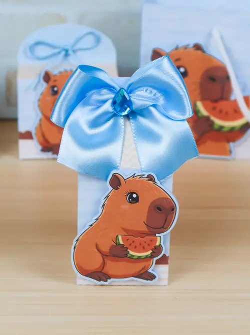 Arquivo de Corte Capivara Azul 5 (compre 1 Lev+5