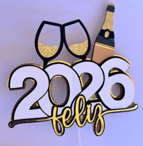 Arquivo de Corte Topo de Bolo 2026 (compre 1 Lev+5