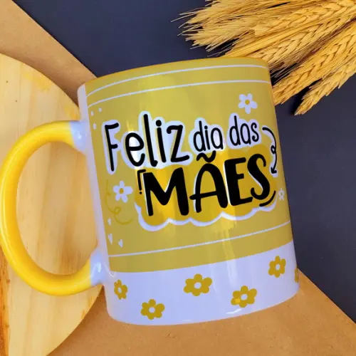 Arquivo de Corte Arte Caneca Dia das Mães Flork ( Leia a Des