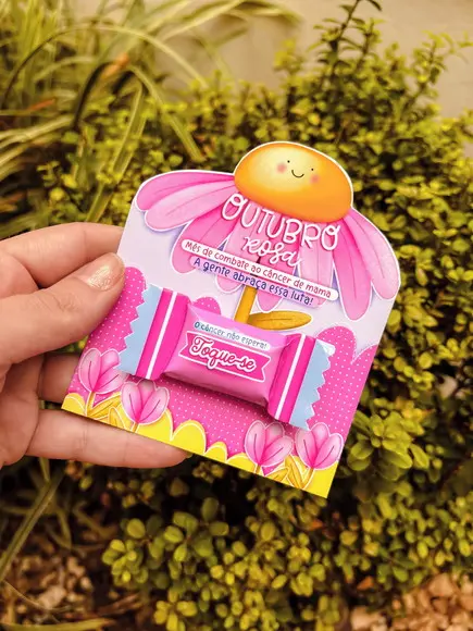 Arquivo de Corte Balinha + Card Outubro Rosa