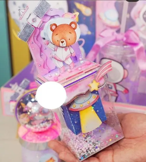 Arquivo de Corte Bandeja Astronauta Menina (compre 1 Lev+11