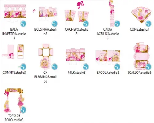 Arquivo de Corte Barbie 64 ( Compre 1 e Leve + 11