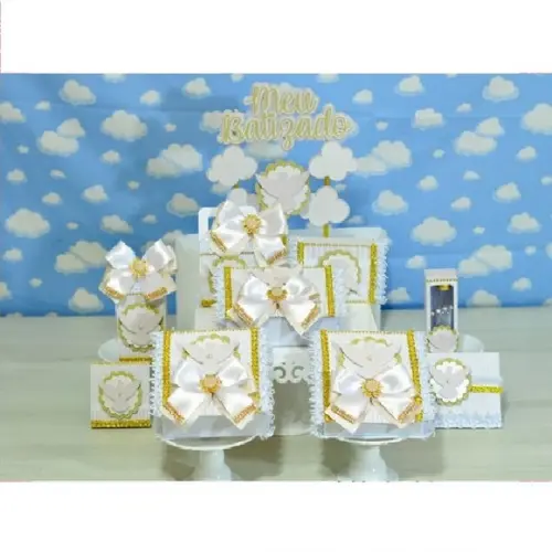 Arquivo de Corte Batizado Branco 2 (compre 1 Leve+5