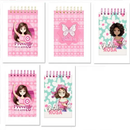 Arquivo de Corte Bloquinho Outubro Rosa ( Compre 1 e Lev+10