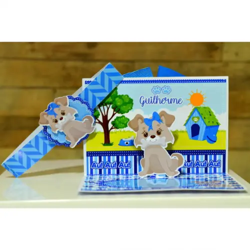 Arquivo de Corte Cachorrinho Azul 11 ( Compre 1 e Leve+10