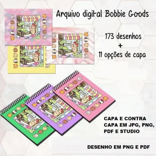 Arquivo de Corte Caderno Colorir Bobbie Goods(compre 1 Lv+11