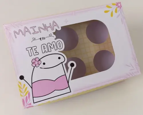 Arquivo de Corte Caixa 6 Doces Flork Mãe (compre 1 Leve+10