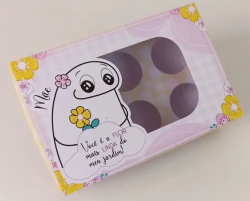 Arquivo de Corte Caixa 6 Doces Flork Mãe (compre 1 Leve+10