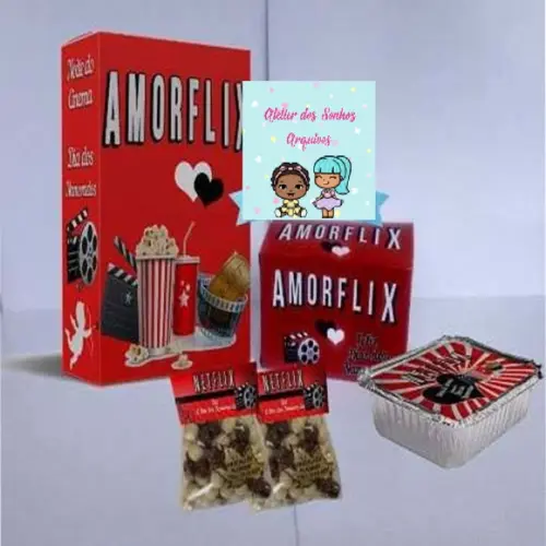 arquivo de corte caixa amoflix ( LEIA A DESCRIÇÃO)