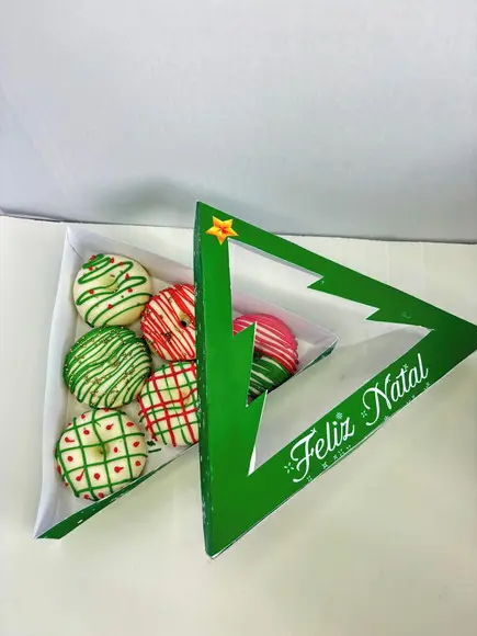 Arquivo de Corte Caixa Arvore Donuts(compre 1 Leve+11