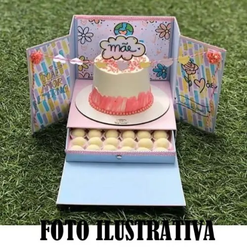 arquivo de corte caixa bolo + docinhos ( LEIA A DESCRIÇÃO)