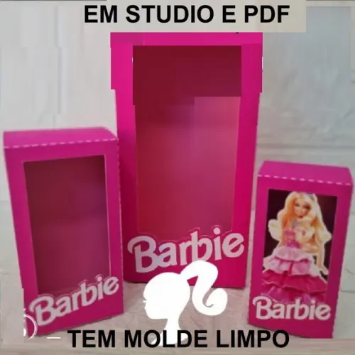 Arquivo de Corte Caixa Boneca Barbie( Compre 1 e Leve + 10