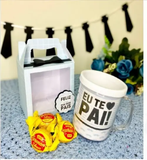 Arquivo de Corte Caixa Caneca Dia dos Pais 6 ( Lei a Descriç