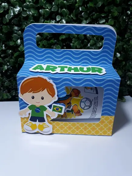 Arquivo de Corte Caixa Caneca Futebol ( compre 1 leve +5