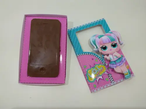 arquivo de corte caixa celular chocolate ( LEIA A DESCRIÇÃO)