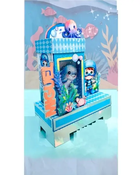 Arquivo de Corte Caixa Cenario Fundo do Mar (compre 1 Lv+10