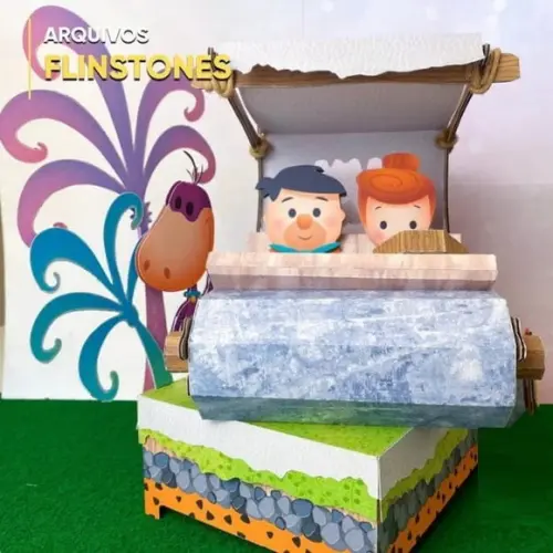 Arquivo de Corte Caixa Cenario os Flintston (compre 1 Lev+11
