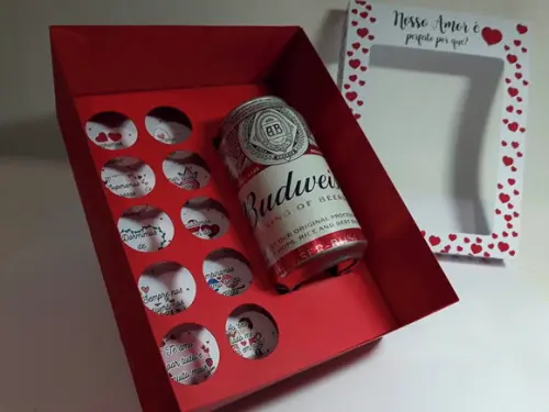 Arquivo de Corte Caixa Cerveja + Docinho Amor ( Leia a Descr