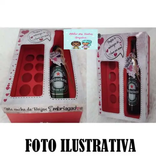 Arquivo de Corte Caixa Cerveja e Docinhos ( Compre 1 e Lv+10