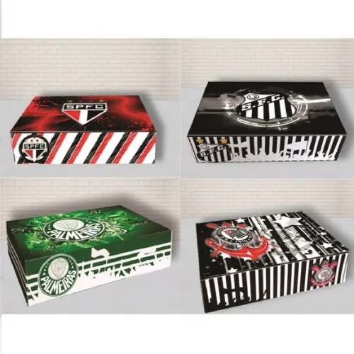 Arquivo de Corte Caixa Cesta com Tampa Time(compre 1 Leve+5
