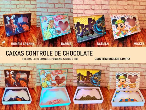 Arquivo de Corte Caixa Controle de Chocolate 24(compre 1 Lv+