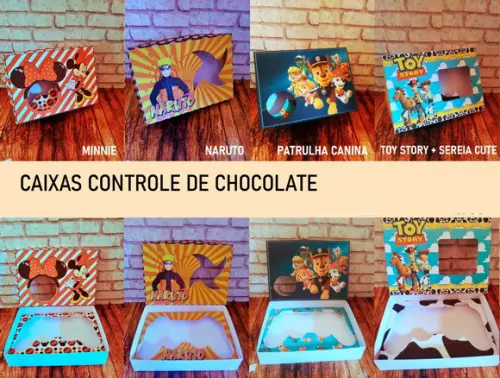 Arquivo de Corte Caixa Controle de Chocolate 24(compre 1 Lv+