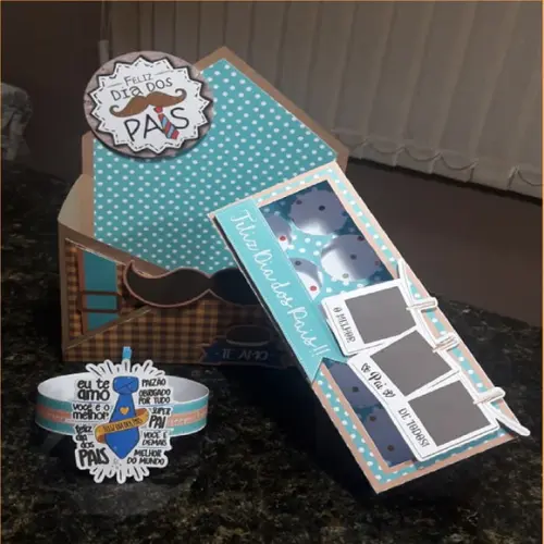 Arquivo de Corte Caixa Envelope + Doces Dia dos Pais ( Leia
