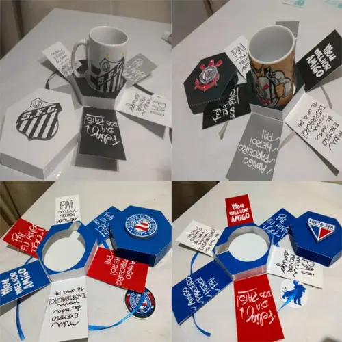 Arquivo de Corte Caixa Explosão Pais Time (compre 1 e Lev+5