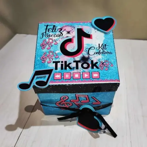 Arquivo de corte Caixa explosão páscoa TikTok ( LEIA A DESCR
