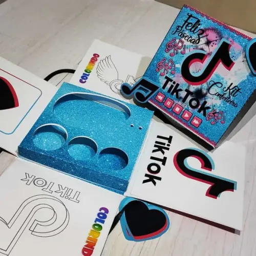 Arquivo de corte Caixa explosão páscoa TikTok ( LEIA A DESCR
