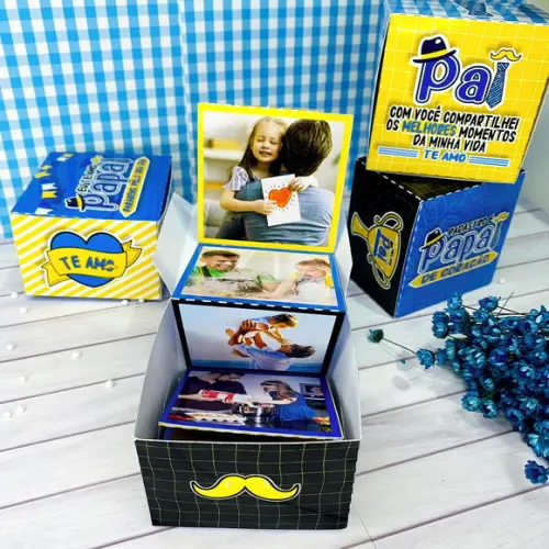 Arquivo de Corte Caixa Foto Lembrança Pais 1 (compre 1 e Lv+
