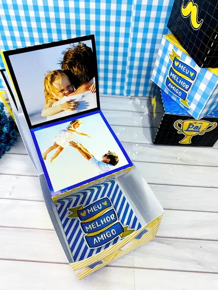 Arquivo de Corte Caixa Foto Lembrança Pais 1 (compre 1 e Lv+