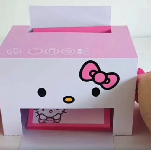 Arquivo de Corte Caixa Impressora Hello Kitty(compre 1 Lv+11