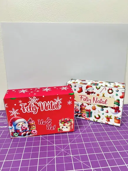 Arquivo de Corte Caixa Natal 4 Donuts (compre 1 Leve+10