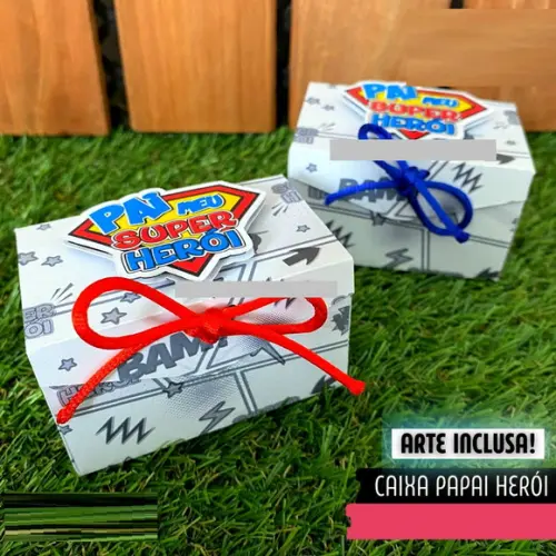 Arquivo de Corte Caixa Papai Heróis 1 ( Compre 1 e Lev+10
