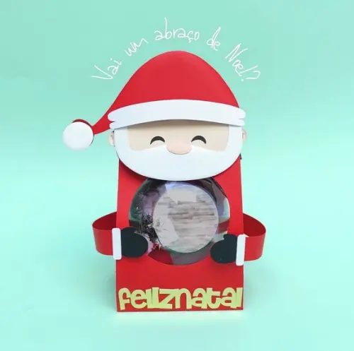 Arquivo de Corte Caixa Papai Noel Esfera ( Compre 1 Leve+10