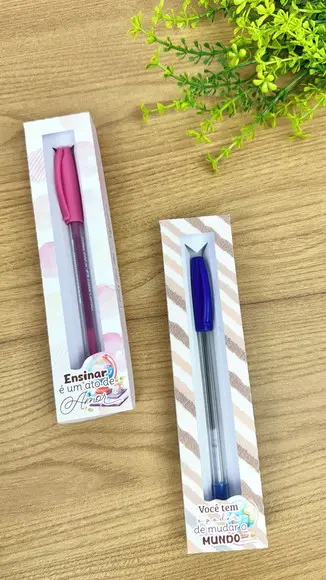 Arquivo de Corte Caixa para Caneta Professores(compre1 Lv+10
