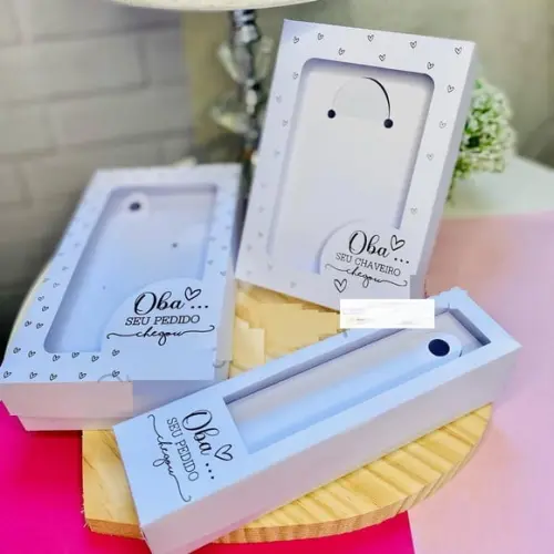 Arquivo de Corte Caixa para Chaveiro e Caneta de Resina ( Le