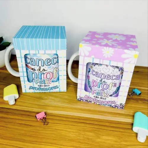 Arquivo de Corte Caixa para Caneca Professores ( Lei a Descr