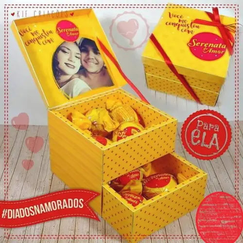 Arquivo de Corte Caixa Porta Joia Bombom (compre 1 e Leve+10