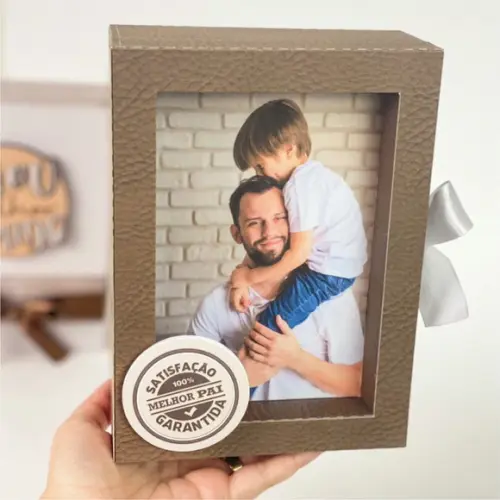 Arquivo de Corte Caixa Porta Retrato Pais 2 (compre 1 Lv+11