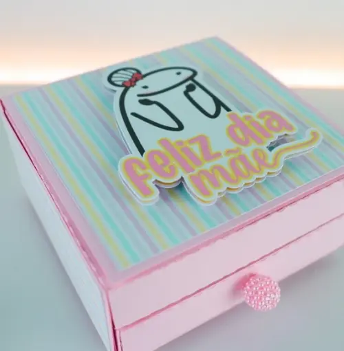 Arquivo de Corte Caixa Rosas Flork Dia das Mães ( Leia a Des